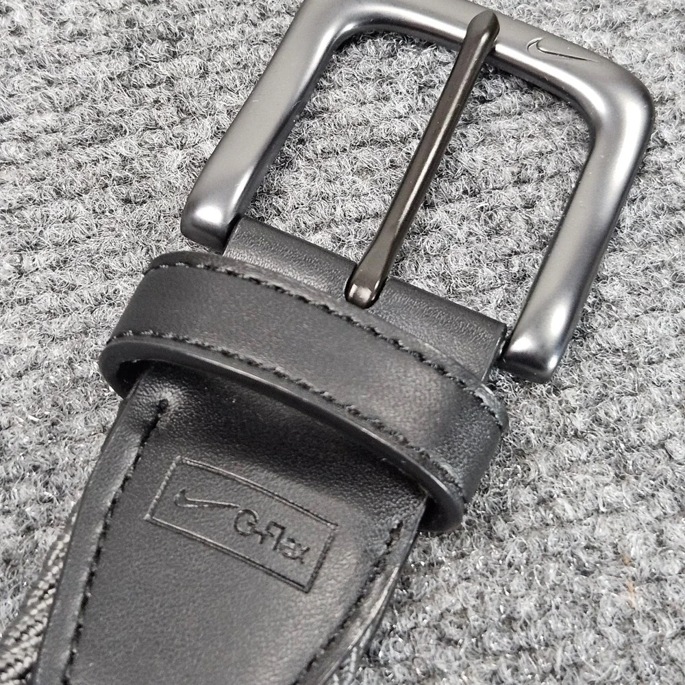 Nike G Flex Belt Braided Gray Woven Athletic Golf 42‎ In Sporty Minimal Everyday